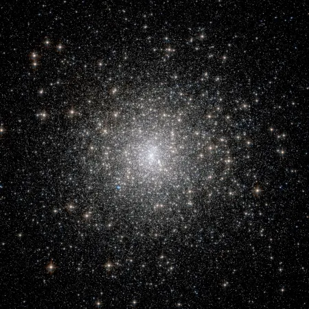 Globular cluster with densely packed stars—reference image similar to what was shown at the star party.